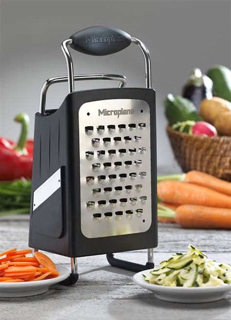 microplane 4 sided stainless steel multi purpose box grater|microplane elite box grater.